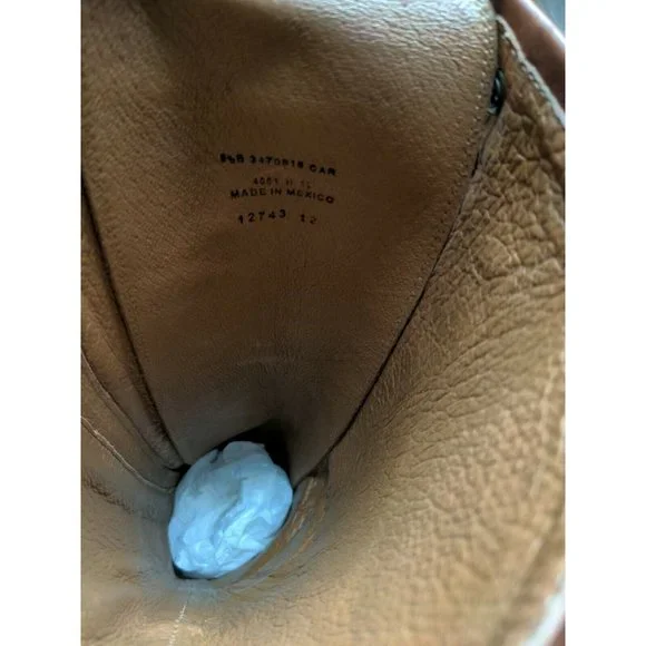 Frye Veronica Tall Lace Up Boots Womens 9.5 B Cognac Brown Knee High Combat - Picture 10 of 10